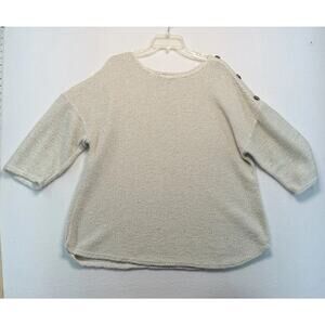 Chances R women’s 2X Black / Cream, Lightweight Feminine Summer Sweater ￼￼￼